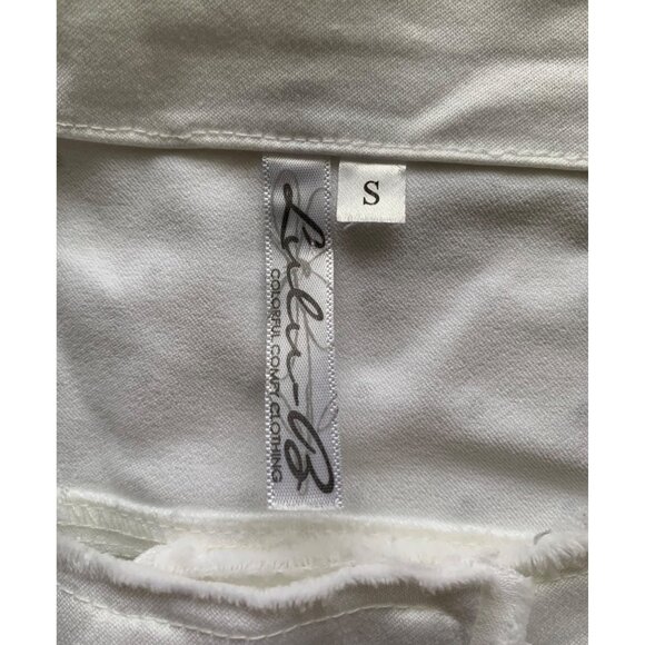 Lulu B Small White Women's Studded Jacket - Picture 8 of 11